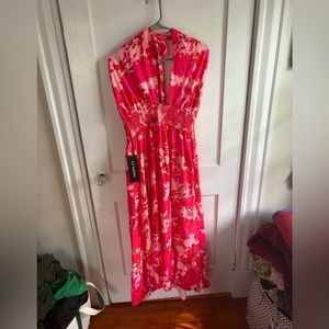 Never worn Azazie floral dress
